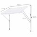 Toldo Manual Retráctil Metal, Aluminio, Poliéster Outsunny 300x150 Blanco