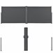 Toldo lateral doble Alcazaba - exterior - acero y poliéster 300x300 Gris