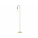 Beliani Lámpara de pie SAVENA Dorado