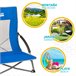 Silla plegable de tela para playa Aktive Silla plegable de tela para playa Aktive Azul