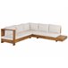 Beliani Conjunto de jardín MARETTIMO Blanco/ Beige