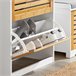 Zapatero con 3 solapas y 2 Ganchos FSR108-WN SoBuy Natural/ Blanco