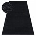 Alfombra FLORENCE 24021 glamour tejido plano flecos 175x270 Negro