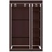 Armario Vestidor de Tela Con Puertas de Cremallera Nyana Home Marron