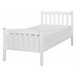 Beliani Cama con somier Madera de pino GIVERNY 99x208 Blanco