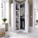 Armario 2 puertas efecto madera 91 Blanco