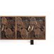 Aparador con  puertas de madera de acacia natural  .GINER Y COLOMER Marron