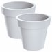 2x Maceta de plastico Lofly Blanco