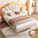 Marco de la cama 190x140 Beige