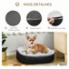Cama para Perros Tela Oxford, Felpa y Algodón PP PawHut Multicolor