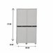 Armario exterior en PVC Gris