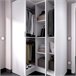 Armario esquinero Essen 2 módulos 3 puertas Blanco