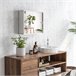 Armario con Espejo MDF, Vidrio kleankin, hogar - baño Blanco