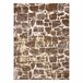 Alfombra MEFE moderna 6184 Pavimentación ladrillo Structural 120x170 Gris