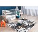 Alfombra FUN Gatti para niños gatos animales 120x170 Blanco/ Gris