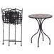 Beliani Conjunto bistro CARIATI Negro