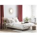 Beliani Cama con somier Chenilla MELLE 195x240 Beige