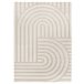 Alfombra con relieve de estilo escandinavo SNOWY - ATTICGO 160x230 Blanco