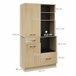 Alacena de Cocina Melamina de Madera HOMCOM Marron