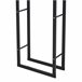 Soporte para Leña Metal HOMCOM, hogar - climatización Negro