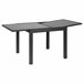 Mesa extensible de jardín ALYA gris oscuro Gris Oscuro