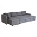 Sofá panorámico convertible SCOTT 4 plazas Gris