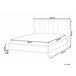 Beliani Cama con somier Terciopelo MIRIBEL 207x218 Beige