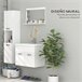 Muebles de Baño Melamina de Madera kleankin, hogar - baño Blanco