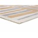 Alfombra geométrica con relieve FLORA - ATTICGO 160x230 Plateado