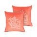 Beliani Cojín decorativo NORI 45x45 Naranja
