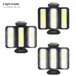 Aktive triple foco LED exterior 3 en 1 USB y powerbank 1500 lúmenes Negro