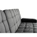 Sofá-cama chaise longue derecha con mesita de centro Gris Oscuro