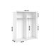 Armario FIRENZE puertas correderas blanco brillo Blanco Brillo