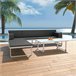 Set de muebles de jardín    cojines aluminio Blanco/ Negro
