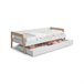 Cama doble juvenil Misty Haze 210x96 Cama doble juvenil Misty Haze 210x96 Blanco/ Madera