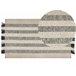 Beliani Alfombra de pelo corto TACETTIN 80x150 Blanco/ Beige