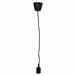Pack 2 Pendel Cordon Silicona para Bombilla E27 Negro