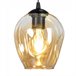 Regleta de techo Domos (2 luces) Cristal - Metal Moderno Ambar