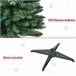 Árbol de Navidad Plástico, Metal HOMCOM Verde