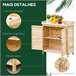 Armario de Almacenaje Madera de Abeto Outsunny Marron