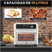 Horno Eléctrico Metal, Vidrio Templado HOMCOM, hogar - cocina Blanco