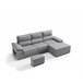 Chaise longue con arcón RUBIK Gris