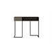 Consola ZUG nogal con patas metálicas color negro Negro/ Madera