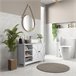Armario de Baño MDF kleankin, hogar - baño Blanco