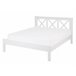 Beliani Cama con somier Madera de pino TANNAY 149x208 Blanco