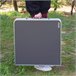 Aktive Mesa plegable regulable aluminio con 4 taburetes Gris