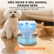 Fuente Agua Mascotas Acero Inoxidable 304 PawHut Gris