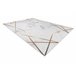 Alfombra lavable ANDRE 1220 Mármol Geométrico 80x150 Blanco/ Gris