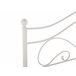 Beliani Cama con somier Metal LYRA 162x209 Blanco