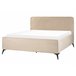 Beliani Cama con somier Terciopelo VALOGNES 172x220 Beige